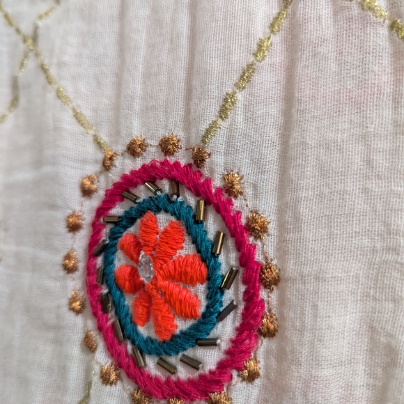 Ruby Yaya Embroidered Tunic Kaftan Dress Size XL - Picture 6 of 10